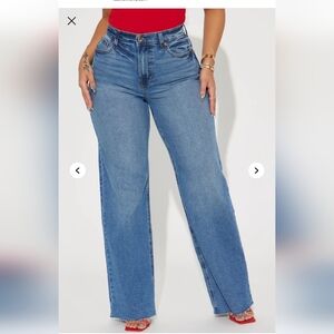 Stretch Wide Leg Jeans